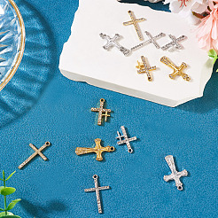 20шт 10 стиля подвески из сплава со стразами FIND-TA0007-84