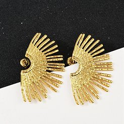 Серьги-гвоздики из нержавеющей стали 304 EJEW-U070-04G