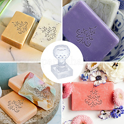 Klare Seifenstempel aus Acryl&nbsp;DIY-WH0437-006