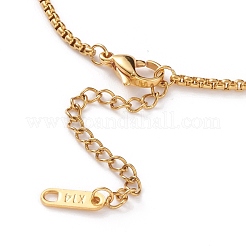 PVD вакуумное покрытие 304 нержавеющая сталь цепочка браслеты BJEW-JB05795