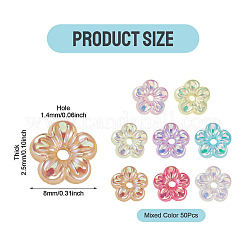 50шт УФ-покрытие непрозрачные акриловые бусины&nbsp;MACR-TA0002-56