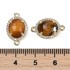 Натуральный тигровый глаз овальные граненые звенья&nbsp;G-B126-05G-05