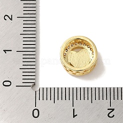 Покрытие стойки латунное микропаве прозрачный кубический цирконий с эмалированными бусинами&nbsp;KK-P267-17G