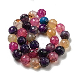 Граненые натуральные драконьи вены агатовые бусины G-F447-12mm-P06