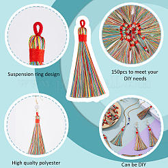 30 шт. Полиэстер кисточка большие подвесные украшения FIND-FH0010-73