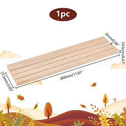 Holzhalterständer für Ohrring-Vitrinenkarte&nbsp;ODIS-WH0038-81