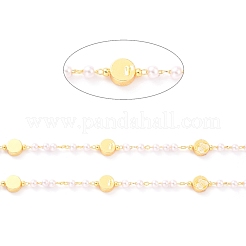 3.28 фут ручной работы ccb пластиковые цепочки с имитацией жемчуга из бисера X-CHC-I038-23G