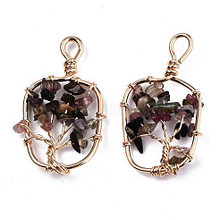 Природного турмалина подвески&nbsp;G-T131-94