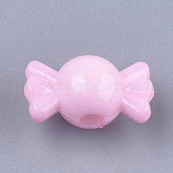 Непрозрачные однотонные акриловые бусины&nbsp;X-MACR-T030-16