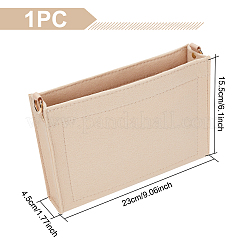 Insert organisateur de sac à main en feutre de laine&nbsp;DIY-WH0399-45B