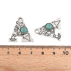 Подвески из синтетической бирюзы и сплавов&nbsp;PALLOY-H146-01AS-A