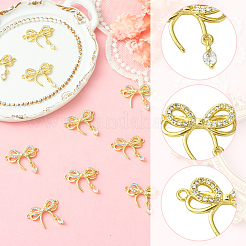 10 шт. подвеска-бантик с покрытием из латуни&nbsp;KK-SC0006-74