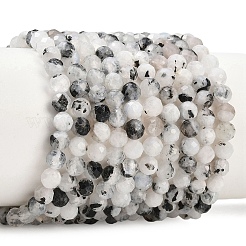 Бусины из натурального радужного лунного камня&nbsp;G-B175-D24-4mm