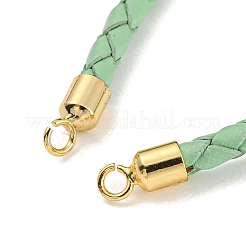 Gliederarmbänder aus geflochtener Kordel aus Leder&nbsp;MAK-K022-01G-03