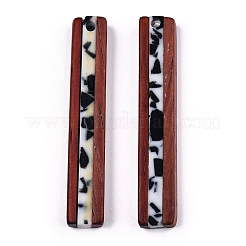 Кулоны из непрозрачной смолы и дерева RESI-N039-10