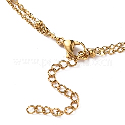 Многорядные браслеты из нержавеющей стали 304 с ионным покрытием (IP)&nbsp;X-AJEW-AN00332-01