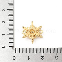 Шармы-соединители из латуни с микропаве из кубического циркония KK-U053-06G