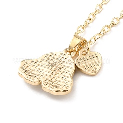 Bff/best friends forever collane con ciondolo in lega per ragazze&nbsp;NJEW-K124-01A-P