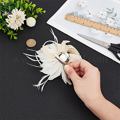 Женские заколки для волос из кожи аллигатора с перьями OHAR-WH0034-13B