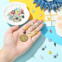 10 шт. эмалированные подвески из нержавеющей стали 304&nbsp;STAS-YW0003-43A