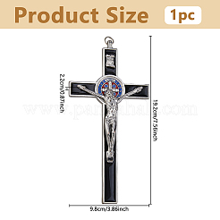 Большие подвески с эмалью из цинкового сплава&nbsp;PALLOY-WH0816-046P-B