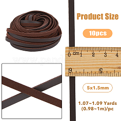 10 шт. плоский шнур из искусственной кожи WL-DC0001-02B