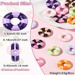 18 шт. 9-цветные бусины из сплава FIND-CJ0003-38