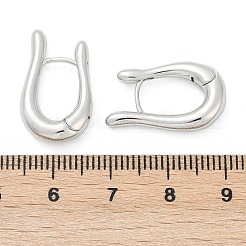 Латунные серьги обруча&nbsp;EJEW-Q016-16P