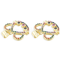 Латунные микро проложить кубического циркония подвески KK-N227-125