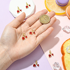 6 шт. Латунные подвески с микропаве&nbsp;KK-SC0006-90