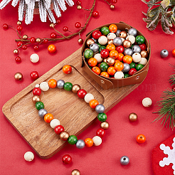 240 шт. 6 вида бусин из натурального дерева&nbsp;WOOD-SP0001-03B