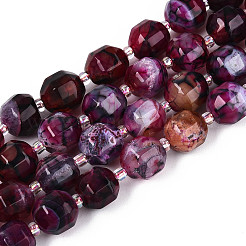 Нити бусин из натурального агата (окрашенного и нагретого) G-T139-92A