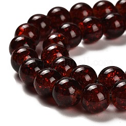 Окрашенного распылением треск стеклянные бусы нити&nbsp;CCG-Q001-10mm-16