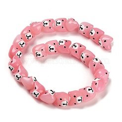 Выпечка окрашенные стеклянные бусины&nbsp;LAMP-I028-02C