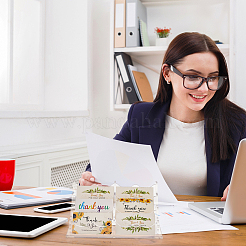 Прозрачные акриловые подставки для визитных карточек с 6 слотом&nbsp;ODIS-WH0030-64B