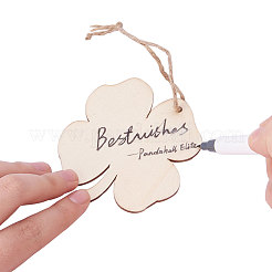 Деревянные подвески и джутовый шпагат DIY-PH0018-13