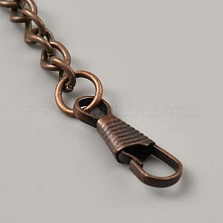 Taschenuhrenkette mit Clip aus Legierung&nbsp;FIND-WH0018-22R