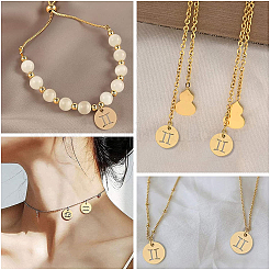 12 шт. радужные цветные ионно-покрытие (IP) 201 подвески из нержавеющей стали&nbsp;STAS-UN0032-35