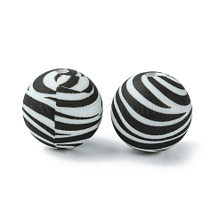 Круглые/многоугольные фокальные бусины из пищевого силикона&nbsp;SIL-F003-06C