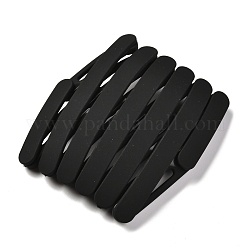 Bandeau télescopique portable en résine pliable, avec des accessoires pour cheveux antidérapants, noir, 142x124x16mm