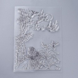 Silikonstempel, für diy scrapbooking, Fotoalbum dekorativ, Karten machen, Briefmarkenblätter, Blumenmuster, 160x110x3 mm