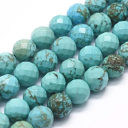 Natural Magnesite Beads Strands, Dyed & Heated, Round, 10mm, Hole: 1.2mm, about 39pcs/Strand, 15.35 inch(39cm)