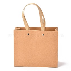 Sacchetti di carta rettangolari, con manici in nylon, per sacchetti regalo e shopping bag, Perù, 21x0.4x18cm