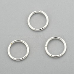 Anneaux de jonction en 304 acier inoxydable, anneaux de jonction ouverts, couleur d'argent, 10x1.2mm, diamètre intérieur: 8 mm