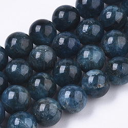 Chapelets de perles en apatite naturelle, ronde, Grade a, 10mm, Trou: 0.9mm, Environ 41 pcs/chapelet, 15.35 pouce (39 cm)