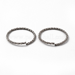 304 anillo giratorio de anillos de salto abiertos de acero inoxidable, color acero inoxidable, 19x1.1mm, diámetro interior: 16.8 mm