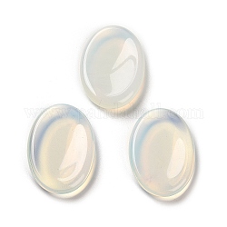Pietra di preoccupazione ovale opalite, Pietra del pollice di cristallo curativa per l'ansia, 34~35x24~25x6~7mm