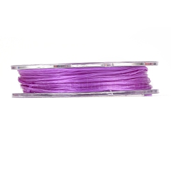 Starker dehnbarer elastischer Perlenfaden, flache elastische Kristallschnur, blau violett, 0.8 mm, ca. 10.93 Yard (10m)/Rolle