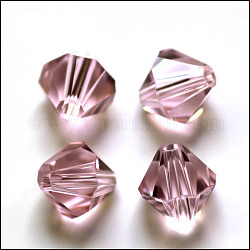 Abalorios de cristal austriaco de imitación, aaa grado, facetados, bicono, violeta, 8x8mm, agujero: 0.9~1 mm