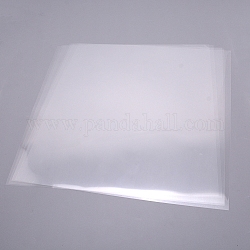 Película protectora transparente de pvc resistente a altas temperaturas, de un solo lado, cuadrado, Claro, 30.5x30.5x0.01 cm